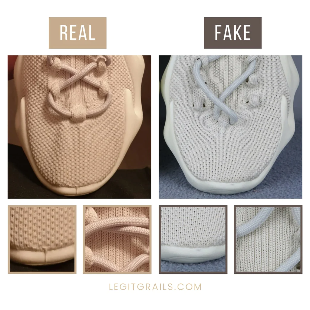 Cách phân biệt những đôi Yeezy 450 Cloud White là real hay fake Hinh anh 3: Cach phan biet nhung doi Yeezy 450 Cloud White la real hay fake