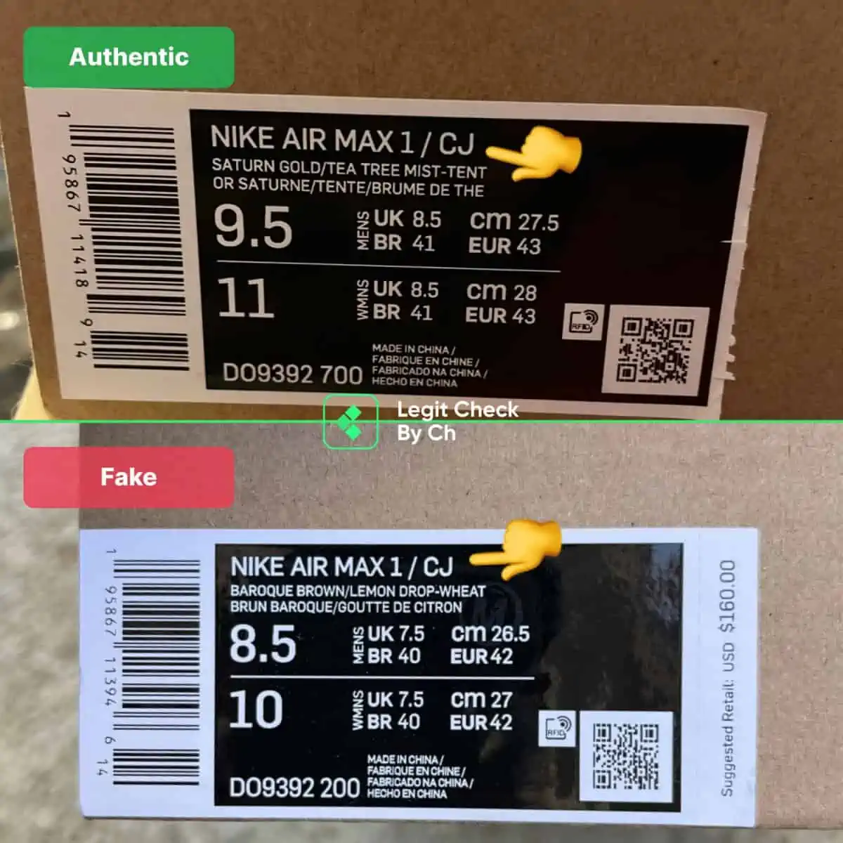 Cách phân biệt những đôi Travis Scott Air Max 1 là real hay fake Hinh anh 8: Cach phan biet nhung doi Travis Scott Air Max 1 la real hay fake
