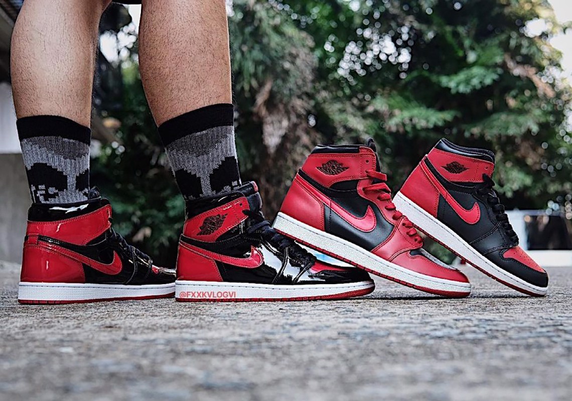 Air Jordan 1 "Bred" trở lại với phiên bản bóng bẩy trong năm nay Hinh anh 1: Air Jordan 1 "Bred" tro lai voi phien ban bong bay trong nam nay