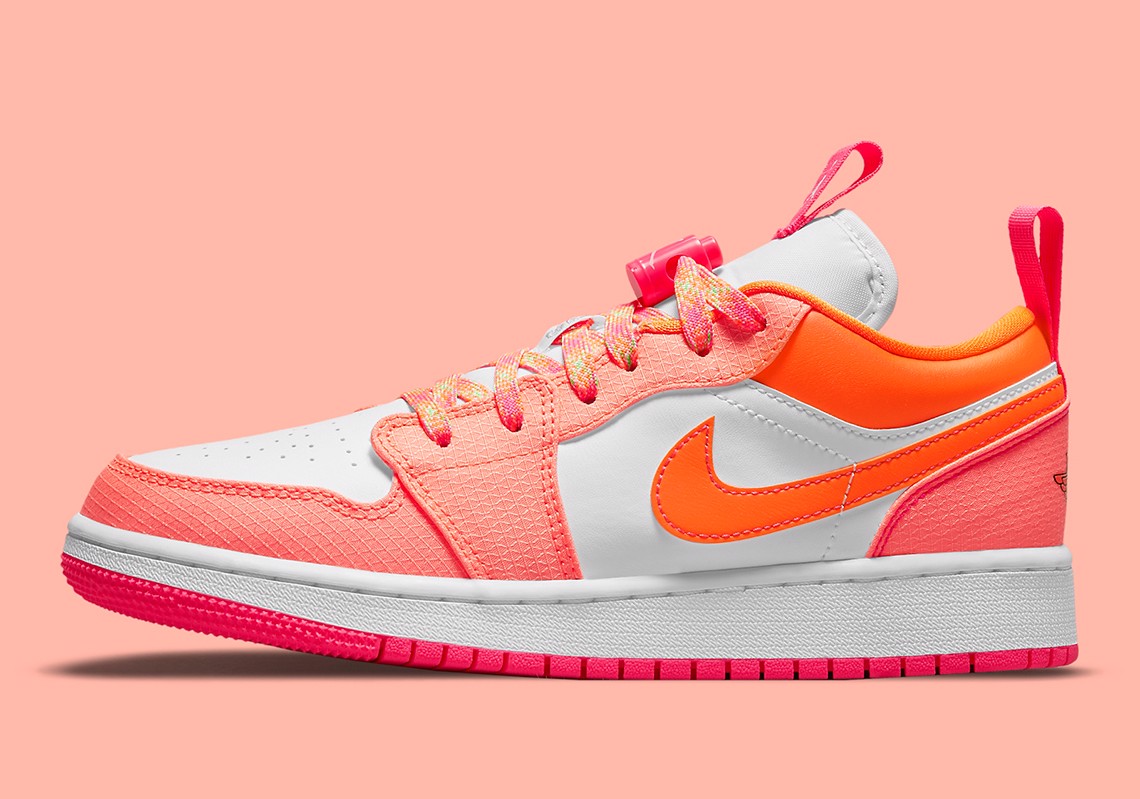 Air Jordan 1 Low Utility xuất hiện phối màu cực yêu dành cho trẻ em! Hinh anh 2: Air Jordan 1 Low Utility xuat hien phoi mau cuc yeu danh cho tre em!