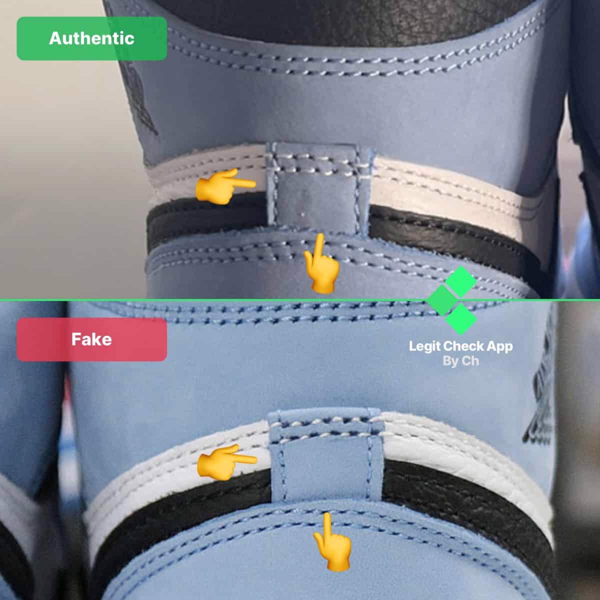 Legitcheck: Hướng dẫn cách phân biệt Air Jordan 1 University Blue Real và Fake Hinh anh 2: Legitcheck: Huong dan cach phan biet Air Jordan 1 University Blue Real va Fake