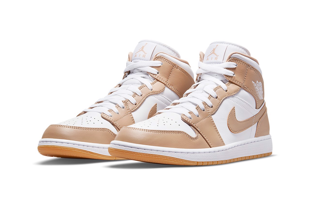 Cảm hứng mùa thu tràn ngập trên đôi Air Jordan 1 Mid mang tên "Hemp" Hinh anh 3: Cam hung mua thu tran ngap tren doi Air Jordan 1 Mid mang ten "Hemp"