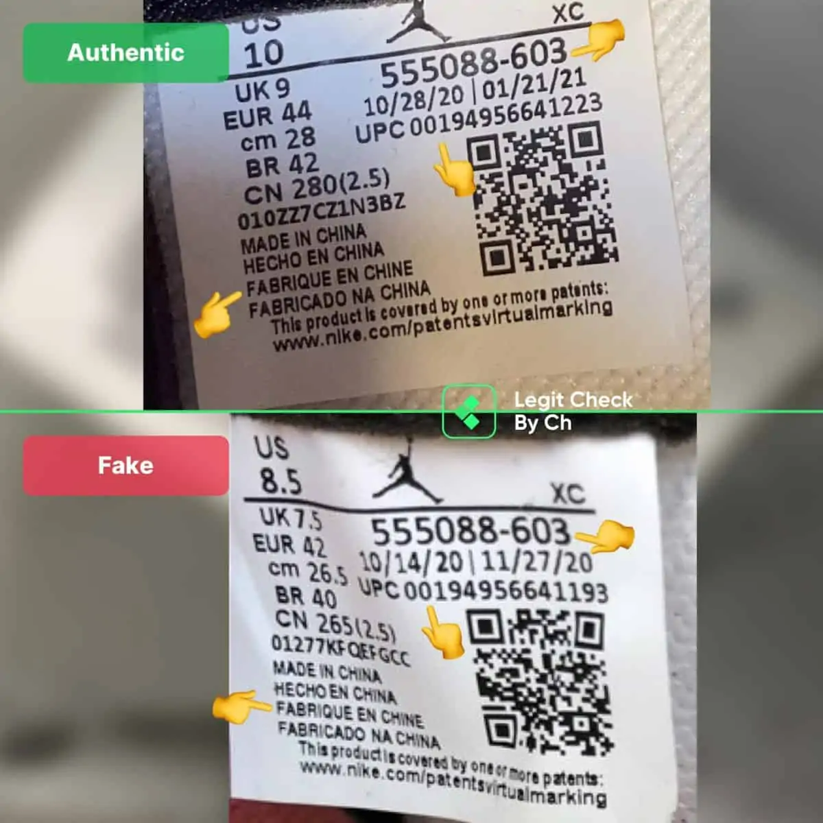 Legit check: Hướng dẫn cách phân biệt Air Jordan 1 Light Fusion Red Real và Fake Hinh anh 2: Legit check: Huong dan cach phan biet Air Jordan 1 Light Fusion Red Real va Fake