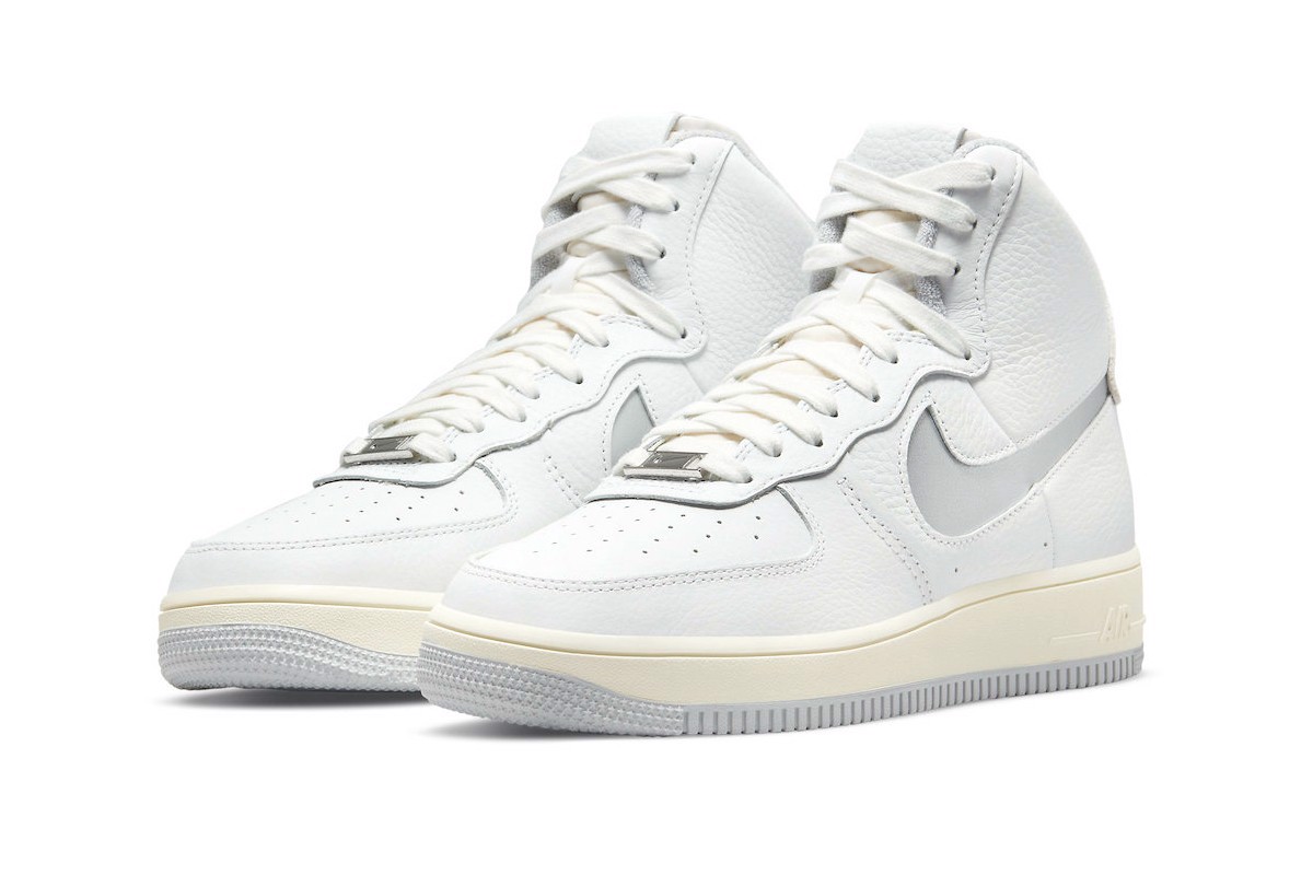 Nike Force 1 High Strapless được làm mới với phối màu "Light Smoke Grey" Hinh anh 2: Nike Force 1 High Strapless duoc lam moi voi phoi mau "Light Smoke Grey"