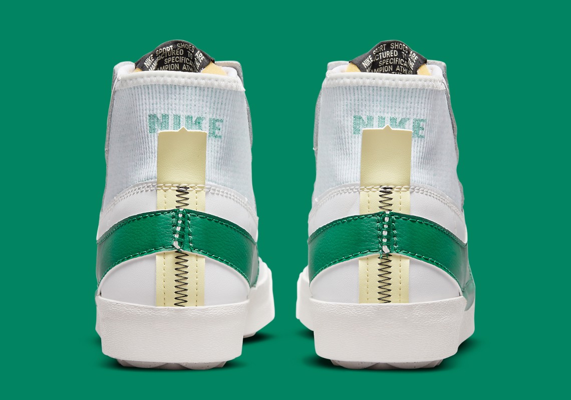 Nike Blazer Mid '77 Jumbo “White/Green” trở thành màu sắc nổi bật nhất của năm nay Hinh anh 4: Nike Blazer Mid '77 Jumbo “White/Green” tro thanh mau sac noi bat nhat cua nam nay