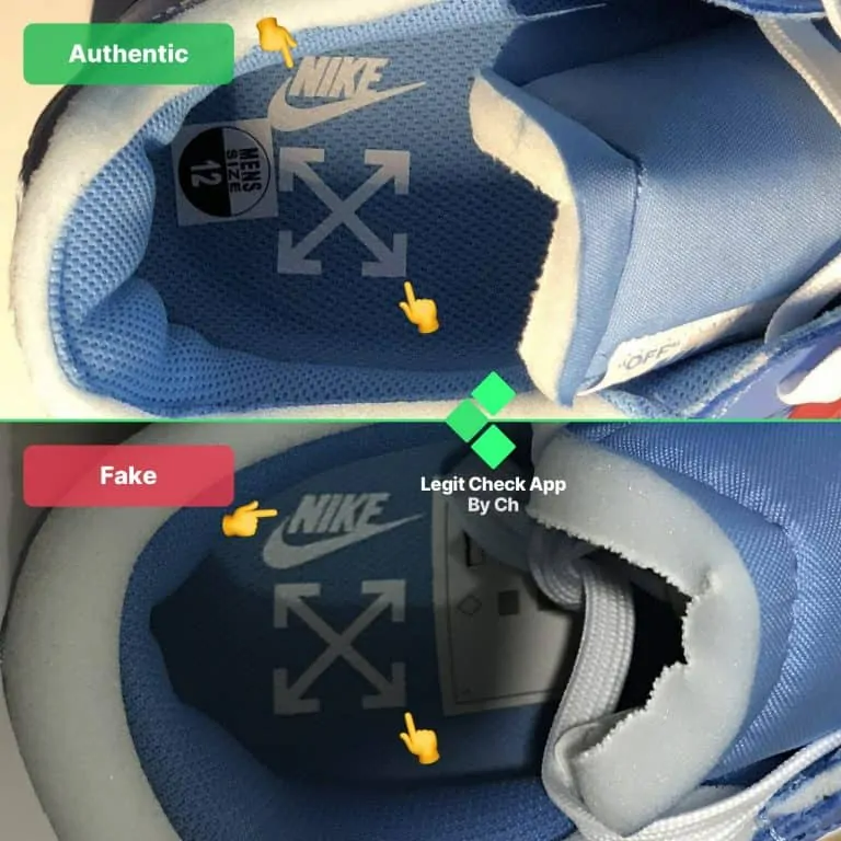 Legit check: Hướng dẫn cách phân biệt Off-White x Nike Air Force 1 MCA University Blue Real và Fake Hinh anh 7: Legit check: Huong dan cach phan biet Off-White x Nike Air Force 1 MCA University Blue Real va Fake