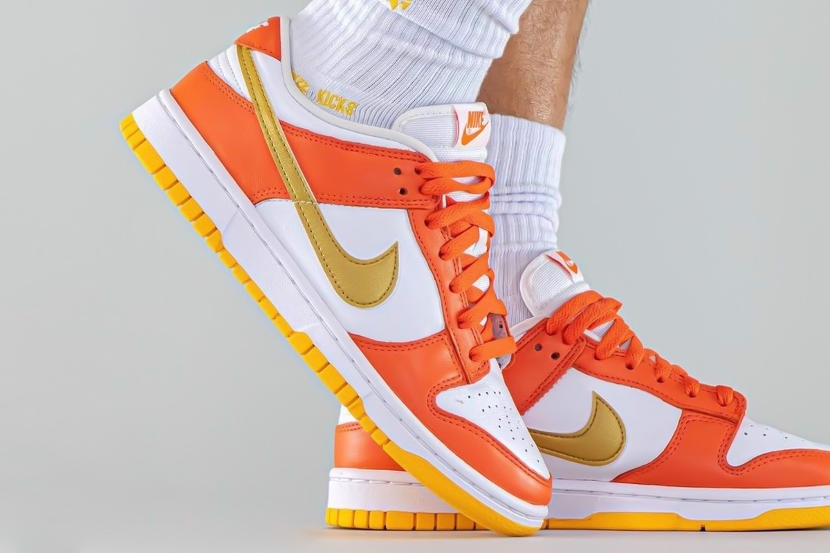 Cái nhìn tổng quan về Nike Dunk Low với phối màu "Golden Orange" mới Hinh anh 3: Cai nhin tong quan ve Nike Dunk Low voi phoi mau "Golden Orange" moi
