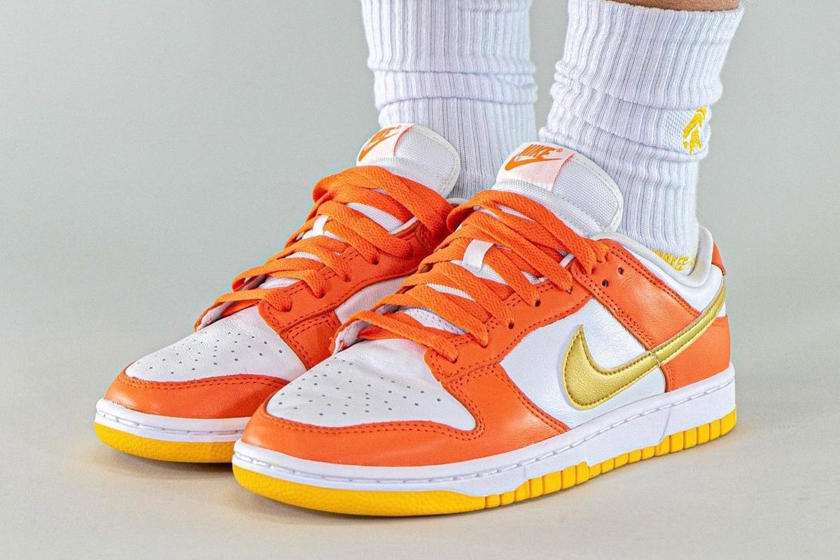 Cái nhìn tổng quan về Nike Dunk Low với phối màu "Golden Orange" mới Hinh anh 4: Cai nhin tong quan ve Nike Dunk Low voi phoi mau "Golden Orange" moi