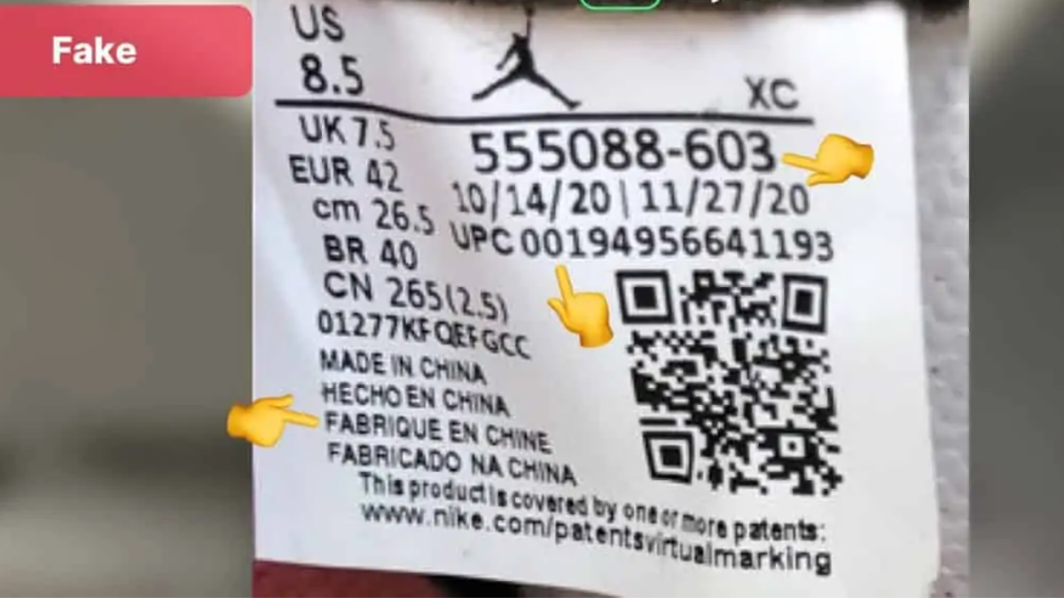 Mách bạn cách nhận biết Air Jordan 1 Light Fusion Red thật và giả Hinh anh 4: Mach ban cach nhan biet Air Jordan 1 Light Fusion Red that va gia