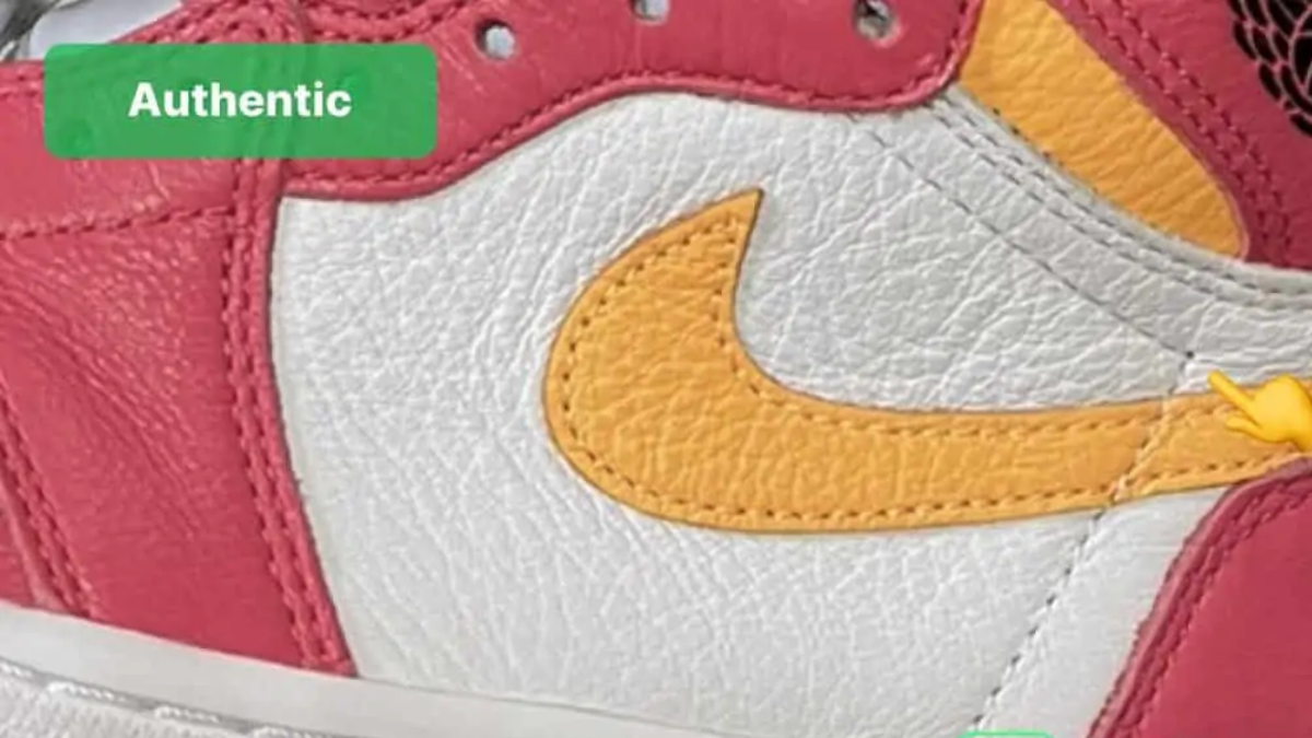 Mách bạn cách nhận biết Air Jordan 1 Light Fusion Red thật và giả Hinh anh 12: Mach ban cach nhan biet Air Jordan 1 Light Fusion Red that va gia