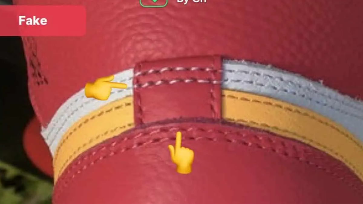 Mách bạn cách nhận biết Air Jordan 1 Light Fusion Red thật và giả Hinh anh 16: Mach ban cach nhan biet Air Jordan 1 Light Fusion Red that va gia