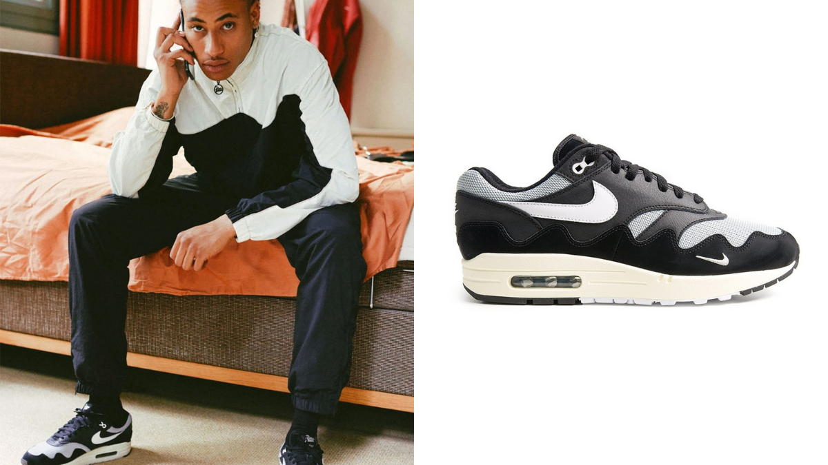 Cầm trên tay phiên bản Patta x Nike Air Max 1 "Black" mới nhất Hinh anh 2: Cam tren tay phien ban Patta x Nike Air Max 1 "Black" moi nhat