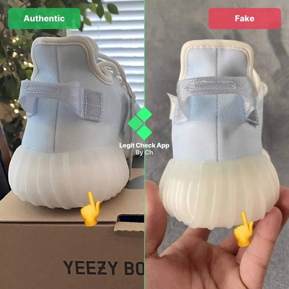 Legitcheck: Cách phân biệt Yeezy Boost 350 V2 Mono Ice real và fake Hinh anh 10: Legitcheck: Cach phan biet Yeezy Boost 350 V2 Mono Ice real va fake