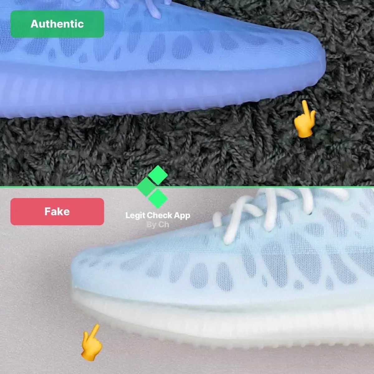 Legitcheck: Cách phân biệt Yeezy Boost 350 V2 Mono Ice real và fake Hinh anh 11: Legitcheck: Cach phan biet Yeezy Boost 350 V2 Mono Ice real va fake