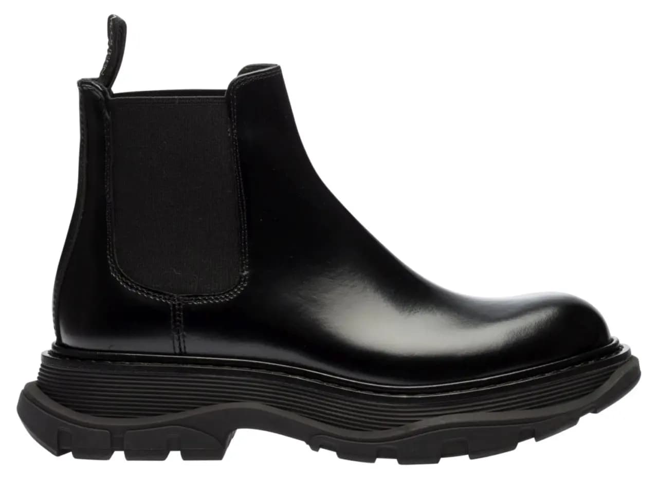 Giày Alexander McQueen Leather Chelsea Boots 641837-WHZ84-1000
