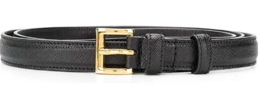 Thắt Lưng Prada Square Buckle Black Calfskin Belt 1CC291053F0002 Thắt Lưng Prada Square Buckle Black Calfskin Belt 1CC291053F0002