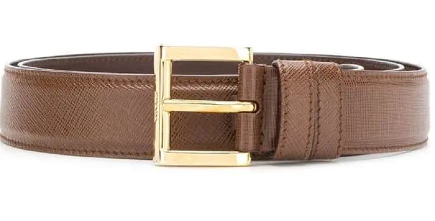 Thắt Lưng Prada Brown Calfskin Belt 1CC277053F0088
