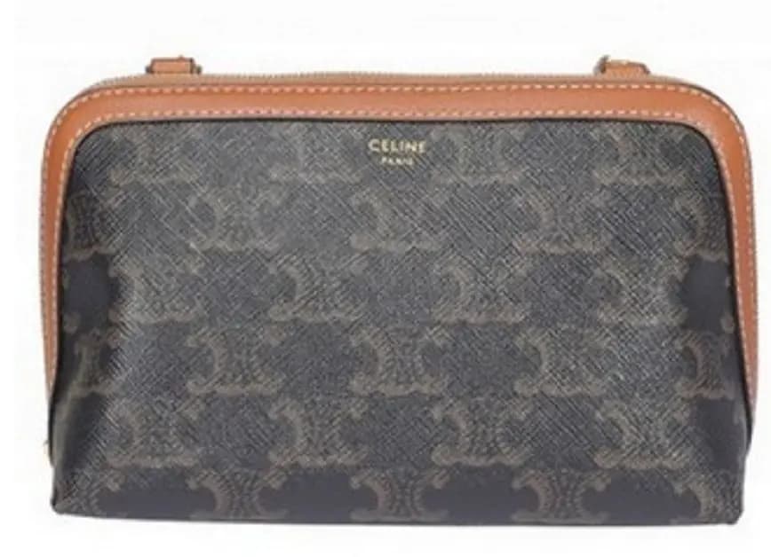 Túi Celine Clutch With Chain In Triomphe Canvas And Lambskin 10E382CBX-04LU Túi Celine Clutch With Chain In Triomphe Canvas And Lambskin 10E382CBX-04LU