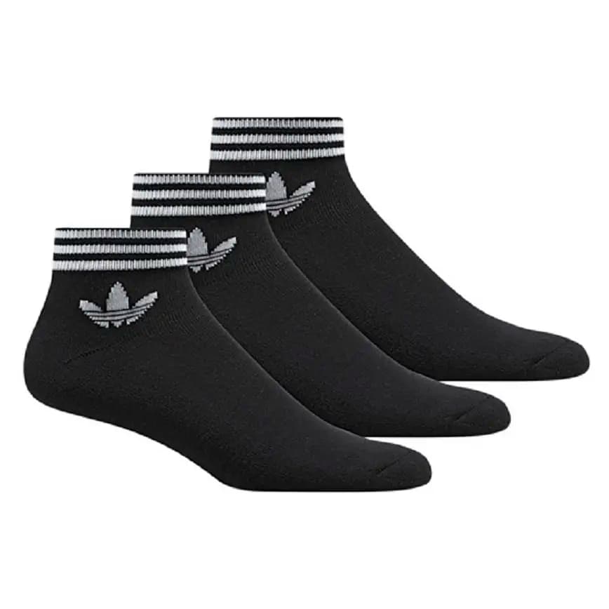 Tất Adidas Trefoil Ankle Socks Black AZ5523