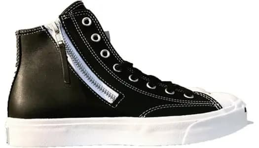 Giày Converse Jack Purcell Zip High 'Black White' 167327C