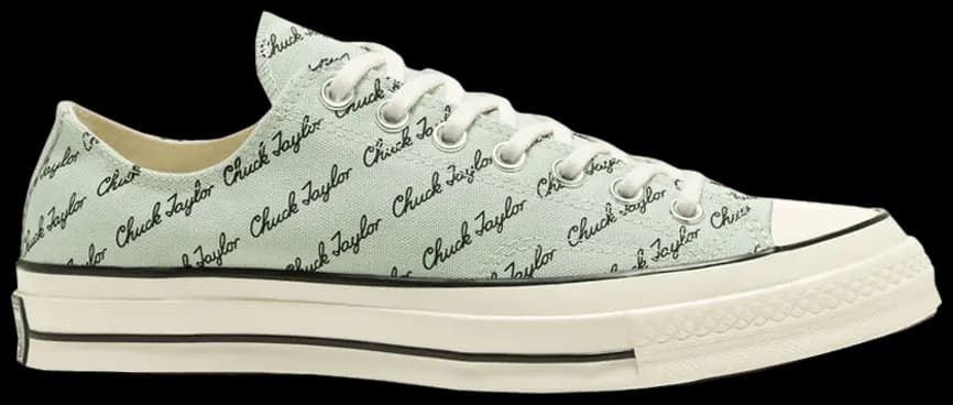 Giày Converse Chuck 70 Low 'Scripted Signature Print Green Oxide' 167699C