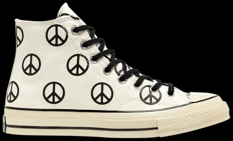 Giày Converse Chuck 70 High 'Unleash Peace Egret Black' 167912C