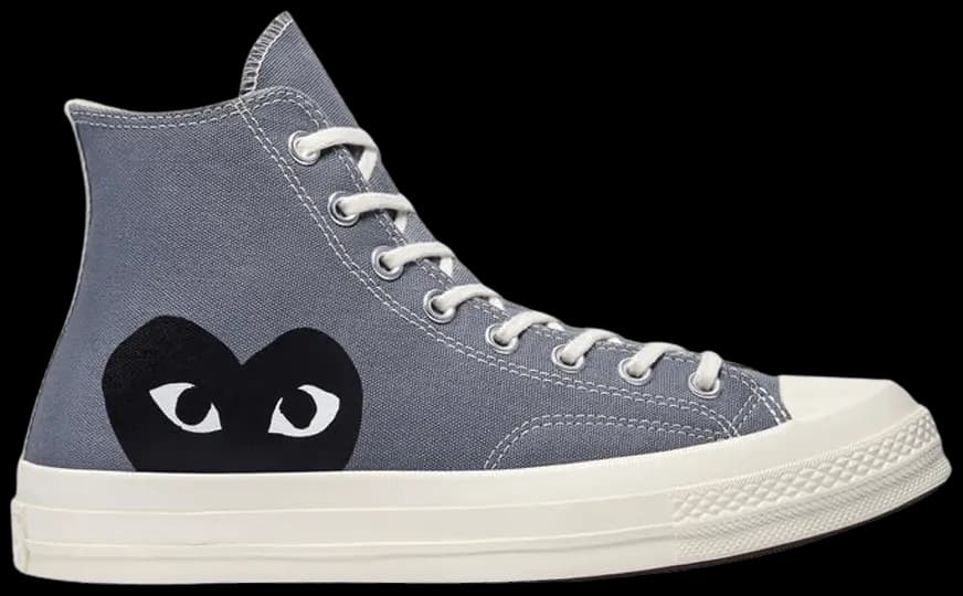 Giày Converse Comme des Garçons PLAY x Chuck 70 High 'Steel Gray' 171847C