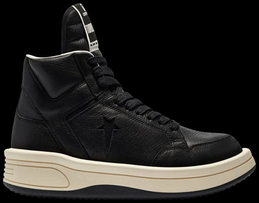 Giày Converse Rick Owens x TURBOWPN Mid 'Black Cloud Cream' 172342C