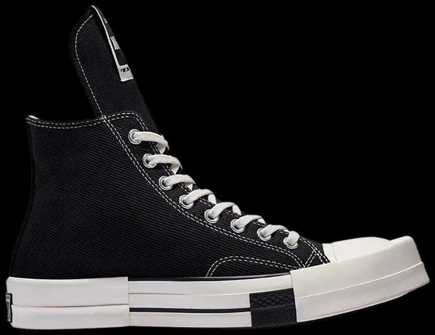 Giày Converse Rick Owens x TURBODRK Chuck 70 High 'Black' 172344C
