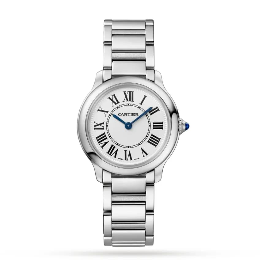 Đồng Hồ Cartier Ronde Must De 29 Quartz Steel Bracelet 'Steel' WSRN0033