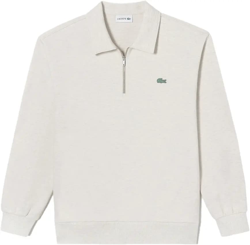 Áo Lacoste Color Croc Collar Half Zip-up Sweatshirt 'Beige' SH222E-53G-CB8