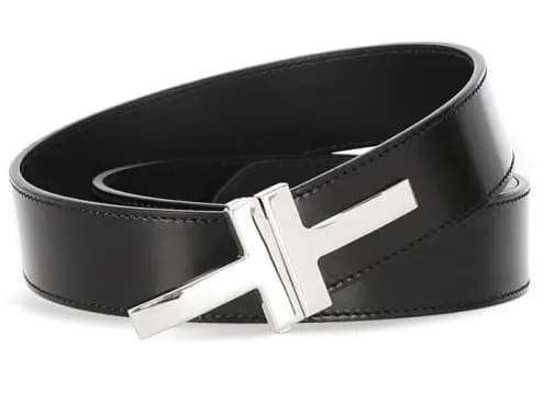 Thắt lưng Tom Ford Double T Buckle TB252P-LCL052-U9000