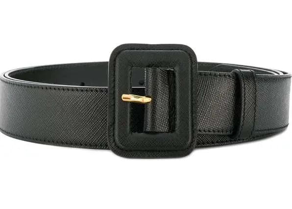 Thắt Lưng Prada Wide Square Buckle Saffiano Belt Details 1CC1548NQ00F0002