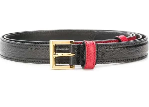 Thắt Lưng Prada Buckle Two Tone 'Black Leather' 1CC154053F0WLG Thắt Lưng Prada Buckle Two Tone 'Black Leather' 1CC154053F0WLG