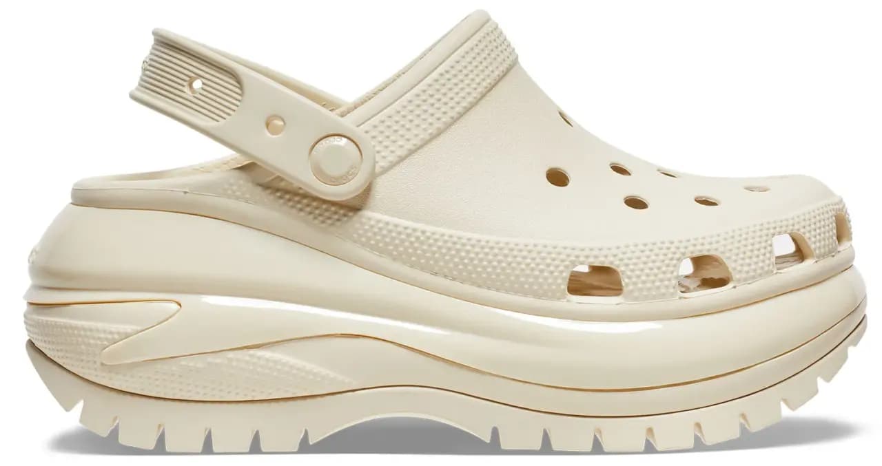Dép Crocs Classic Mega Crush Clog Bone 207988-2Y2