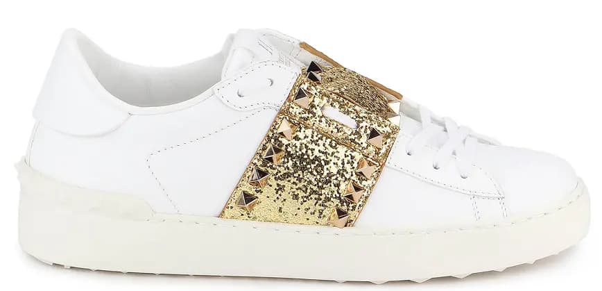 Giày Valentino Glitter Rockstud Untitled Women's Sneakers UW2S0A01TJQ 837