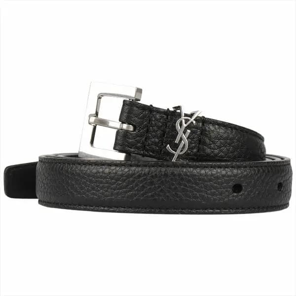 Thắt lưng Saint Laurent Monogram Grain Leather Belt 612616-DTI0E-1000