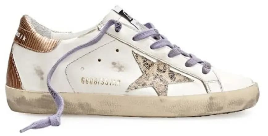 Giày Golden Goose Ladies 'White Gold' GWF00102 F002491 10883