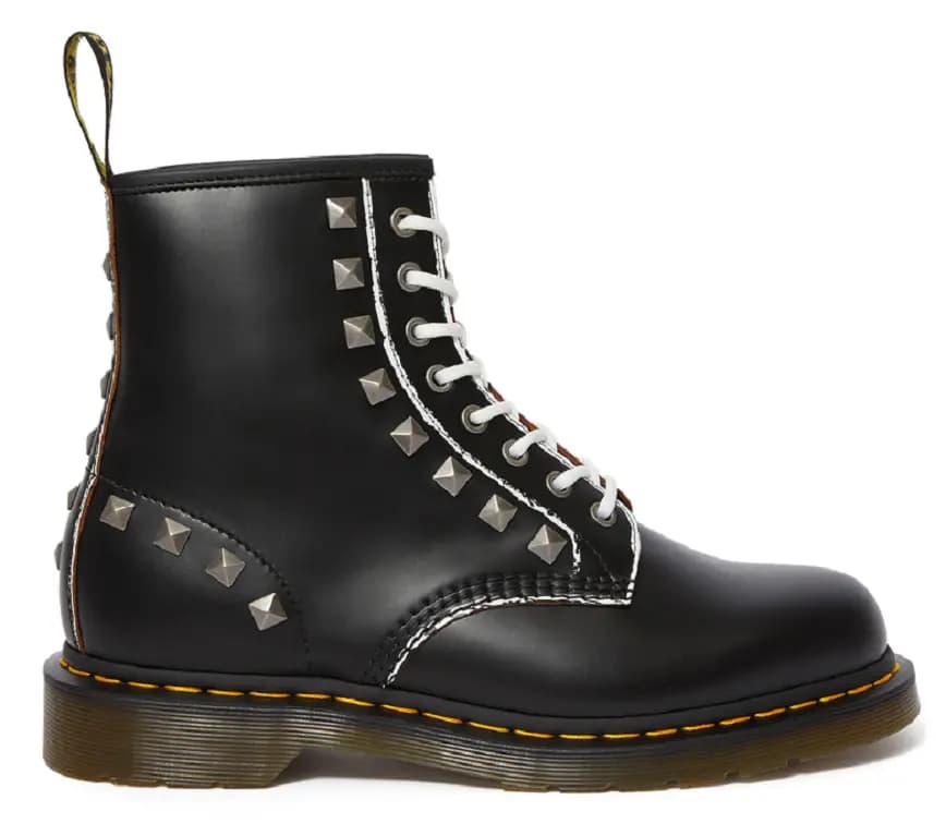 Giày Dr. Martens 1460 Stud Black Rolled Vintage Smooth Boots 25202001 Giày Dr. Martens 1460 Stud Black Rolled Vintage Smooth Boots 25202001