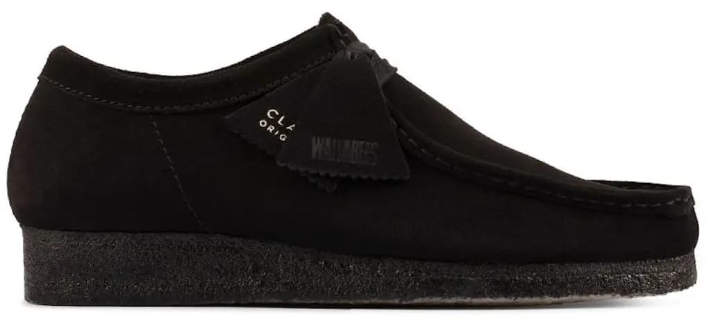 Giày Clarks Wallabee 'Black Suede' 261-55519