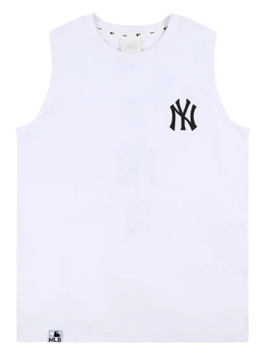 Áo MLB Seamball Sleeveless Top New York Yankees 'White' 31TKS2131-50W