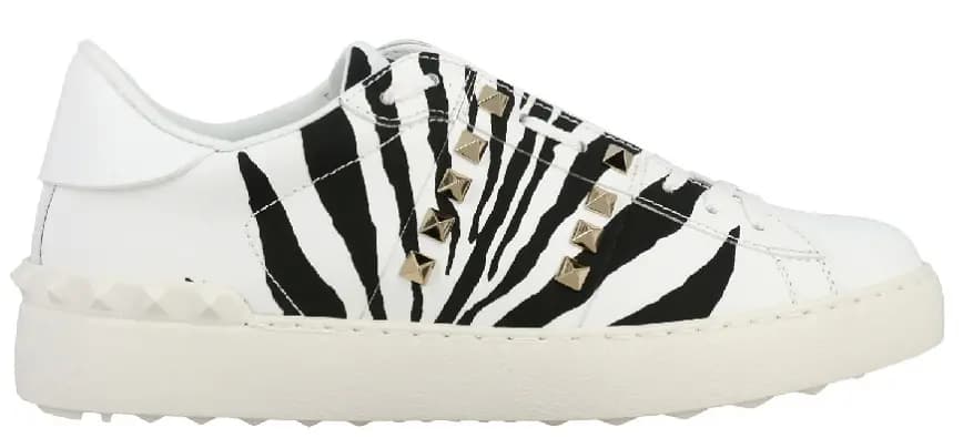 Giày Valentino Garavani Sneakers Rockstud Untitled Zebra TW2S0A01 WKJ 46A