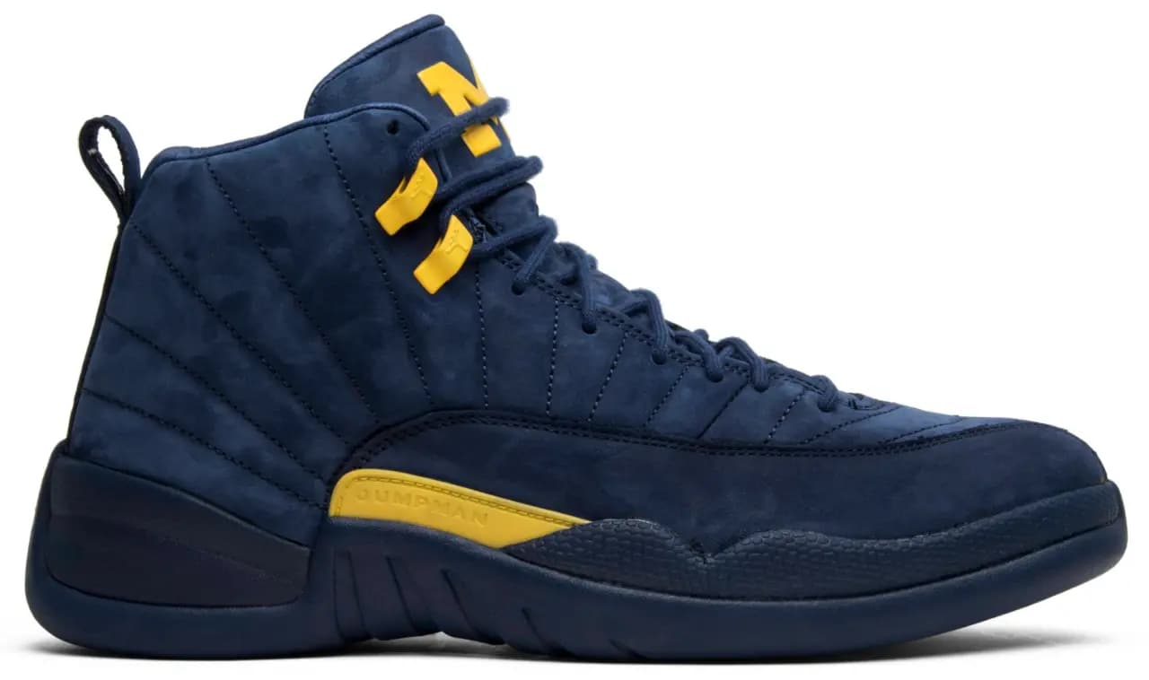 Giày Nike Air Jordan 12 Retro 'Michigan' BQ3180-407 Giày Nike Air Jordan 12 Retro 'Michigan' BQ3180-407