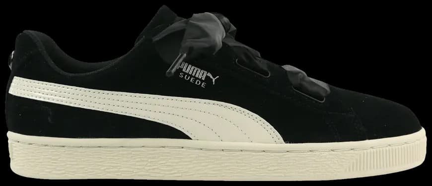 Giày Puma Suede Heart Jewel Jr 'Black White' 365138-03
