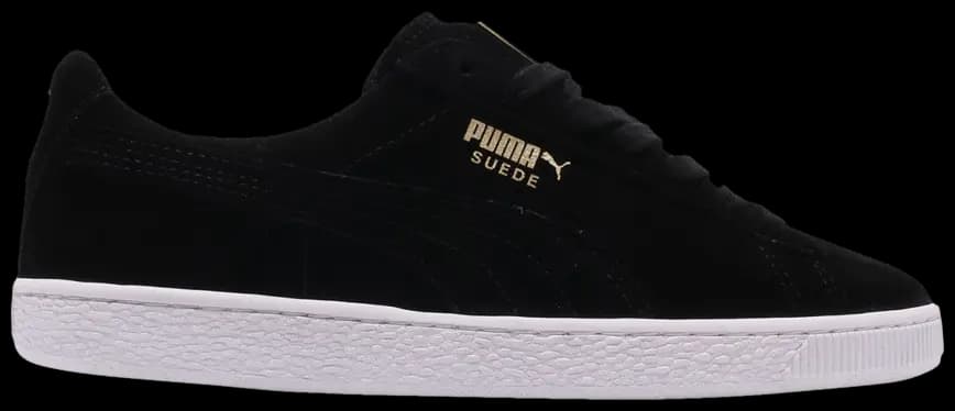 Giày Puma Suede Classic Metal Badge 'Black White' 370081-01