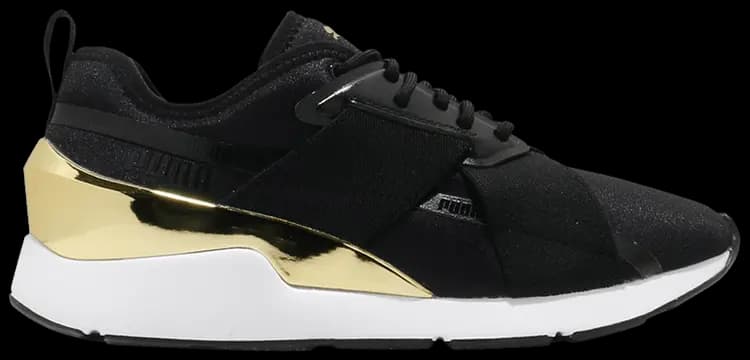 Giày Puma Wmns Muse X-2 Metallic 'Black Team Gold' 370838-07
