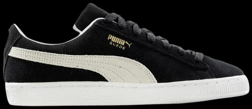 Giày Puma Suede Classic 21 Jr 'Black White' 380560-01