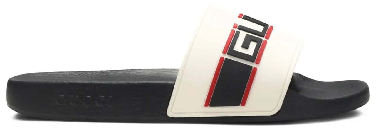Dép Gucci Stripe Rubber Slide 'Ecru' 522884-JC200-9572