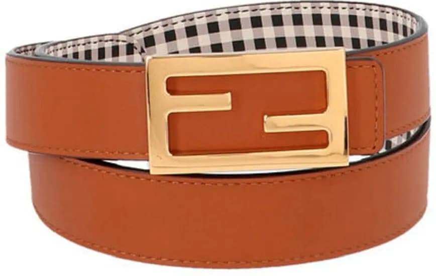 Thắt Lưng Fendi Reversible FF Logo Belt In Brown 8C0605ADK8F1BZP