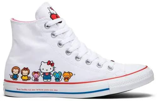 Giày Converse Hello Kitty x Chuck Taylor All Star Canvas Hi 'White' 162944C